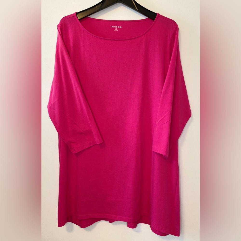 Lands' End Women's Pink Tunic Top
